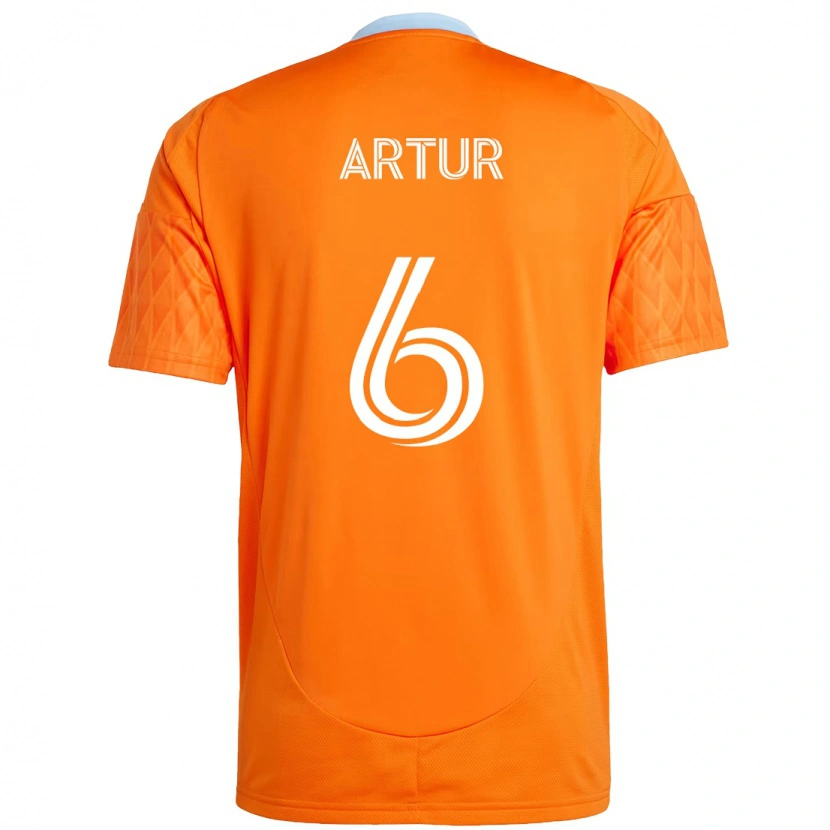Danxen Niño Camiseta Artur #6 Morado Naranja 1ª Equipación 2025/26 La Camisa México