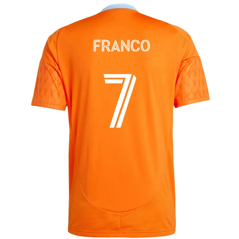 Danxen Niño Camiseta Iván Franco #7 Morado Naranja 1ª Equipación 2025/26 La Camisa México