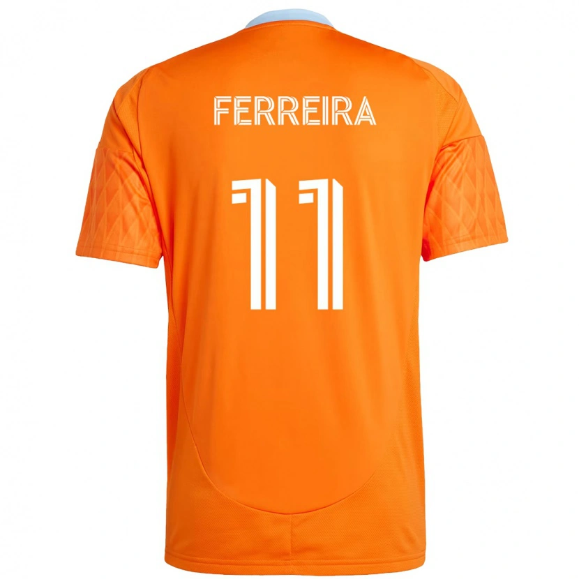 Danxen Niño Camiseta Sebastián Ferreira #11 Morado Naranja 1ª Equipación 2025/26 La Camisa México