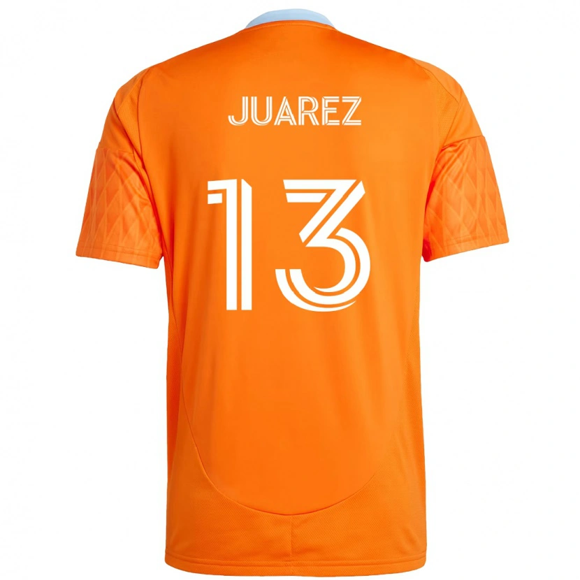 Danxen Niño Camiseta Jathan Juarez #13 Naranja Blanco 1ª Equipación 2025/26 La Camisa México