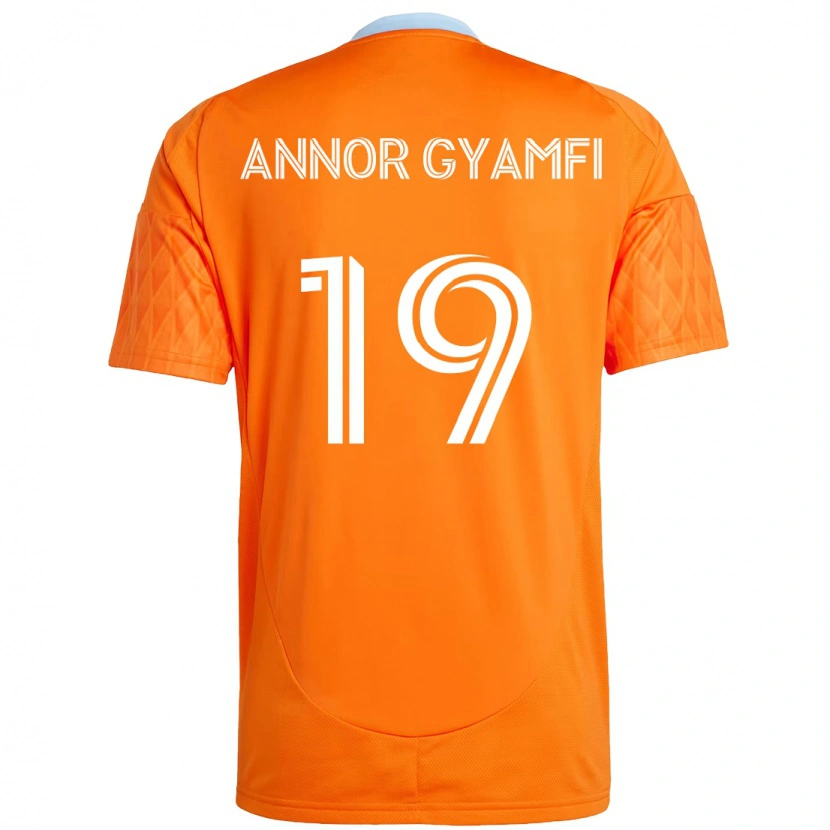 Danxen Niño Camiseta Stephen Annor Gyamfi #19 Morado Naranja 1ª Equipación 2025/26 La Camisa México