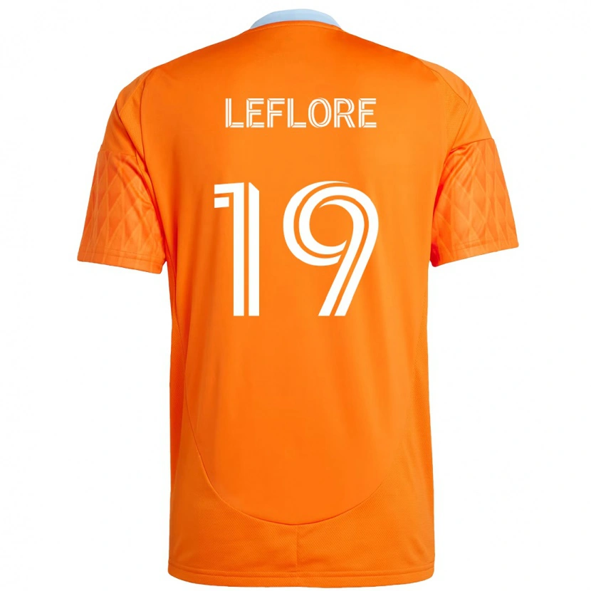 Danxen Niño Camiseta Isaiah Leflore #19 Morado Naranja 1ª Equipación 2025/26 La Camisa México