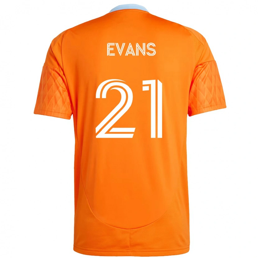 Danxen Niño Camiseta Jacob Evans #21 Morado Naranja 1ª Equipación 2025/26 La Camisa México