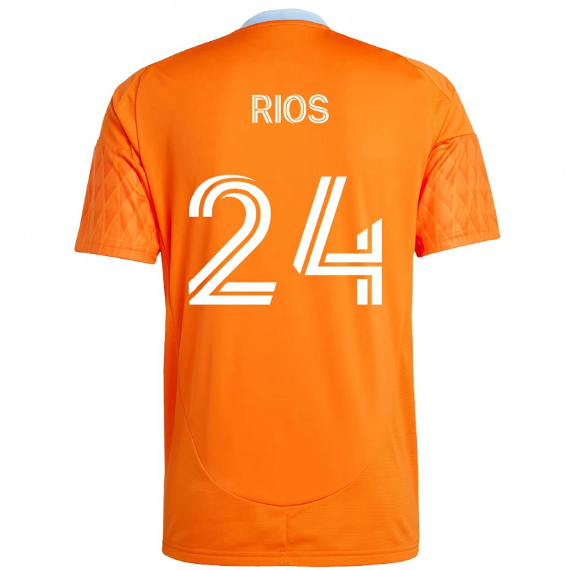 Danxen Niño Camiseta Paolo Ríos #24 Morado Naranja 1ª Equipación 2025/26 La Camisa México