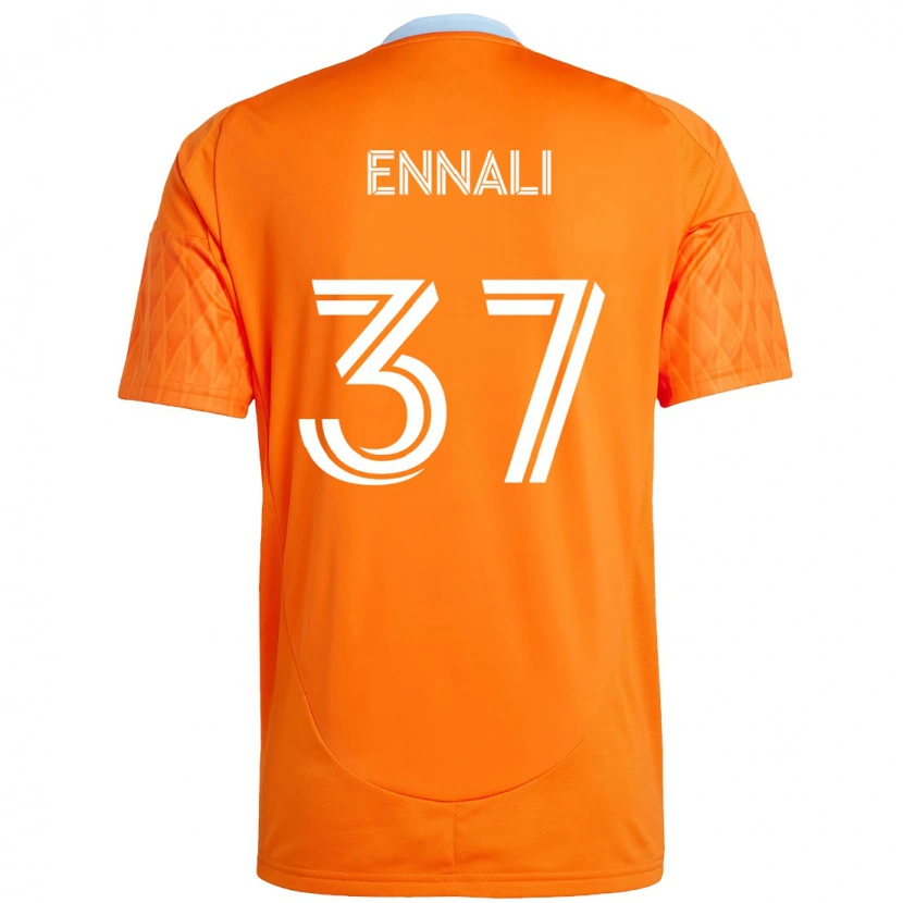 Danxen Niño Camiseta Lawrence Ennali #37 Naranja Blanco 1ª Equipación 2025/26 La Camisa México