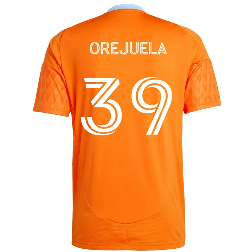 Danxen Niño Camiseta Jesus Orejuela #39 Morado Naranja 1ª Equipación 2025/26 La Camisa México