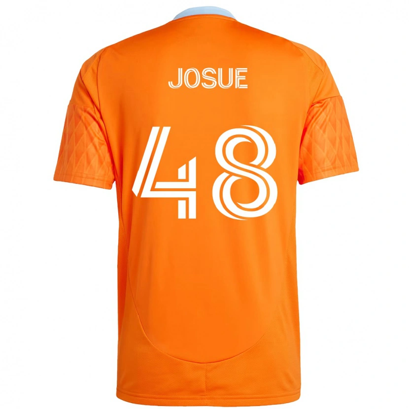Danxen Niño Camiseta Josué #48 Morado Naranja 1ª Equipación 2025/26 La Camisa México