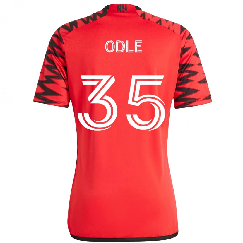 Danxen Niño Camiseta Dallas Odle #35 Rojo Negro 1ª Equipación 2025/26 La Camisa México