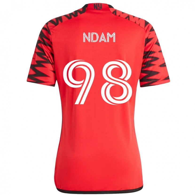 Danxen Niño Camiseta Hassan Ndam #98 Beige Negro 1ª Equipación 2025/26 La Camisa México