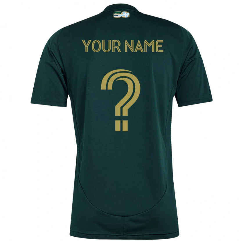 Danxen Niño Camiseta Su Nombre #0 Beige Verde 1ª Equipación 2025/26 La Camisa México