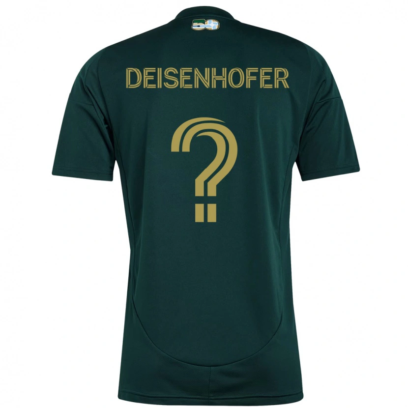 Danxen Niño Camiseta Maximilian Deisenhofer #0 Beige Verde 1ª Equipación 2025/26 La Camisa México