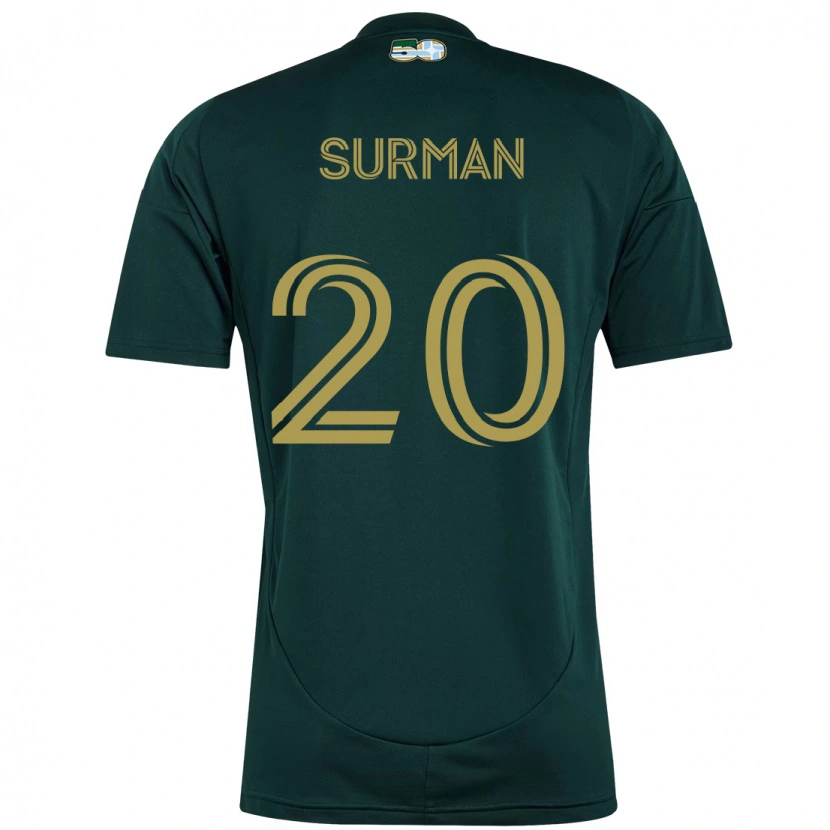 Danxen Niño Camiseta Finn Surman #20 Beige Verde 1ª Equipación 2025/26 La Camisa México