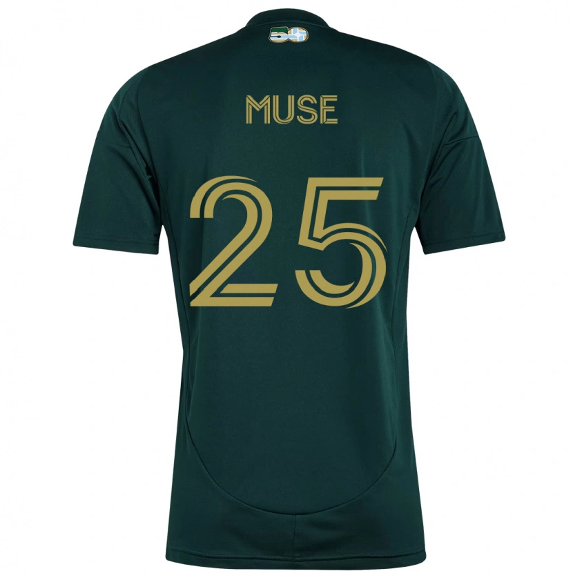 Danxen Niño Camiseta Trey Muse #25 Beige Verde 1ª Equipación 2025/26 La Camisa México