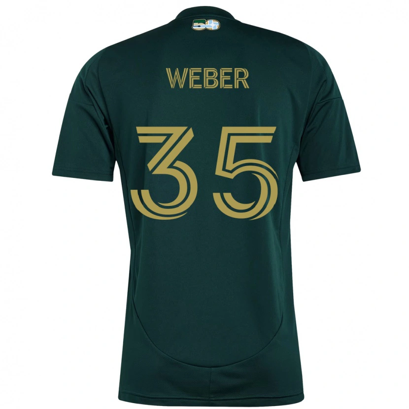 Danxen Niño Camiseta Tristan Weber #35 Beige Verde 1ª Equipación 2025/26 La Camisa México