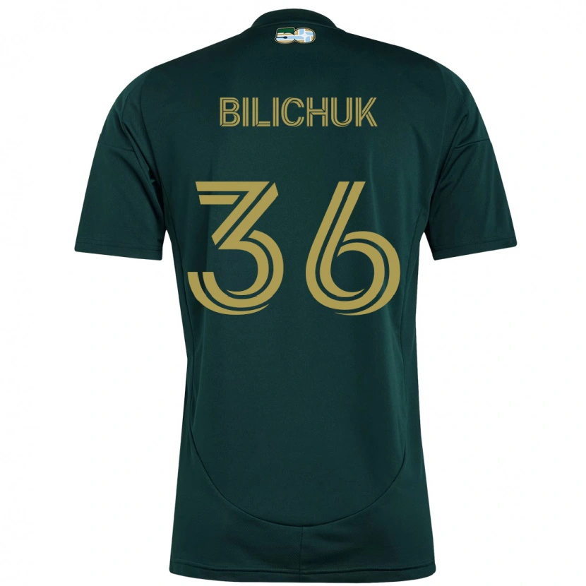 Danxen Niño Camiseta Ryan Bilichuk #36 Beige Verde 1ª Equipación 2025/26 La Camisa México
