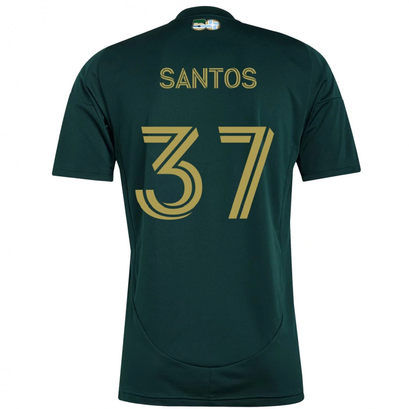 Danxen Niño Camiseta Noah Santos #37 Beige Verde 1ª Equipación 2025/26 La Camisa México
