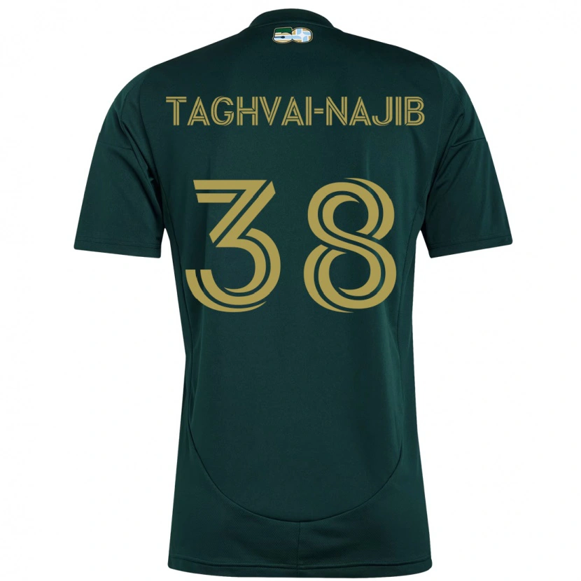 Danxen Niño Camiseta Braxton Taghvai-Najib #38 Beige Verde 1ª Equipación 2025/26 La Camisa México