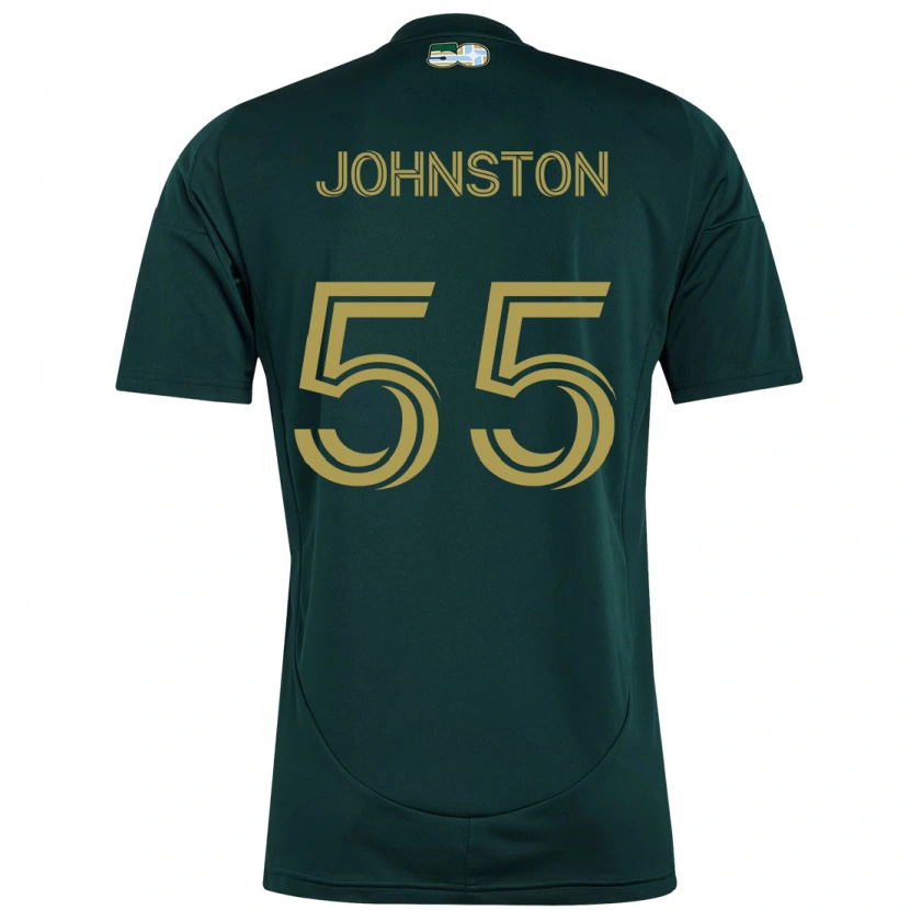 Danxen Niño Camiseta Malcolm Johnston #55 Beige Verde 1ª Equipación 2025/26 La Camisa México