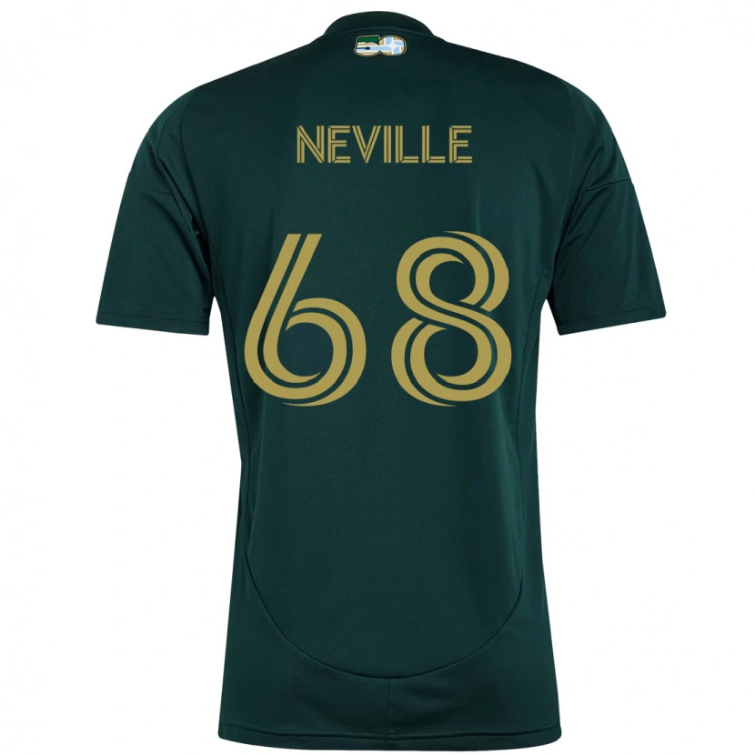 Danxen Niño Camiseta Harvey Neville #68 Beige Verde 1ª Equipación 2025/26 La Camisa México