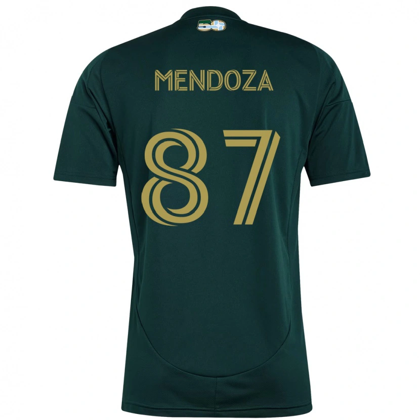 Danxen Niño Camiseta Christian Mendoza #87 Beige Verde 1ª Equipación 2025/26 La Camisa México