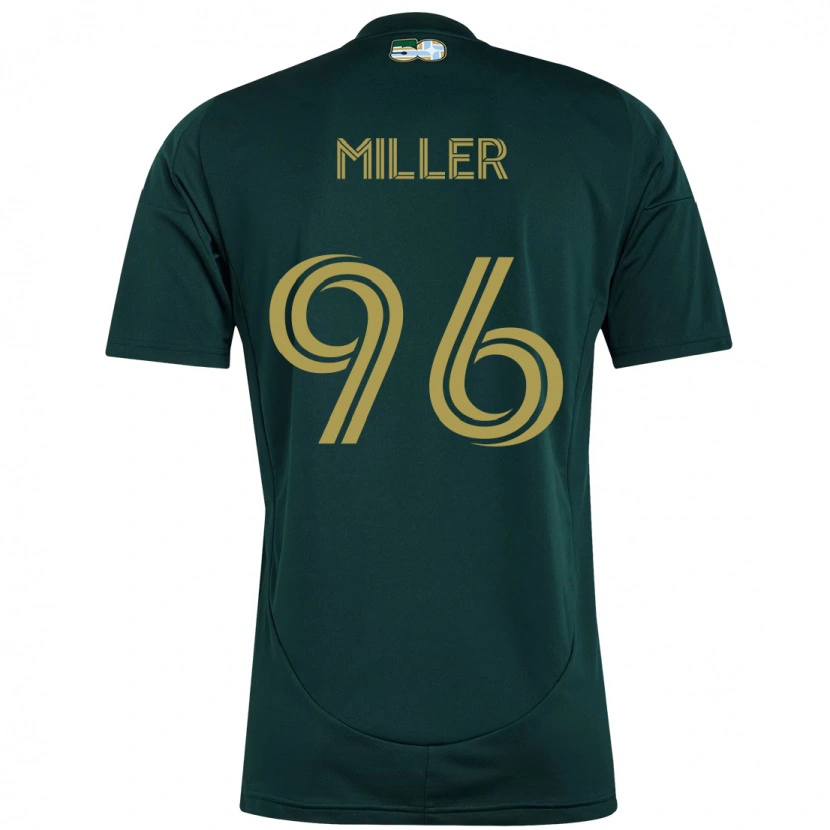 Danxen Niño Camiseta Carver Miller #96 Beige Verde 1ª Equipación 2025/26 La Camisa México