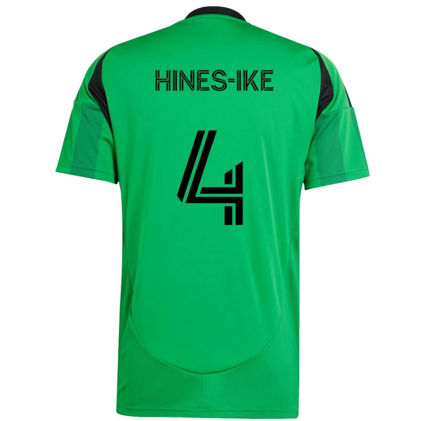 Danxen Niño Camiseta Brendan Hines-Ike #4 Verde Negro 1ª Equipación 2025/26 La Camisa México