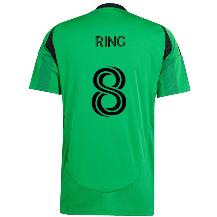 Danxen Niño Camiseta Alexander Ring #8 Blanco Verde 1ª Equipación 2025/26 La Camisa México