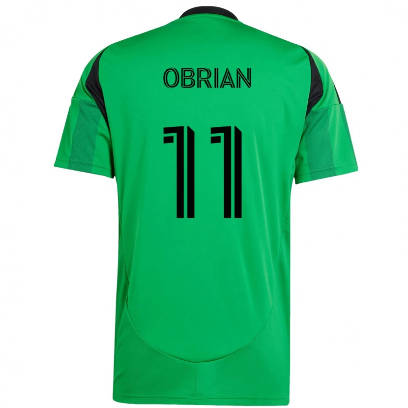 Danxen Niño Camiseta Jáder Obrian #11 Blanco Verde 1ª Equipación 2025/26 La Camisa México