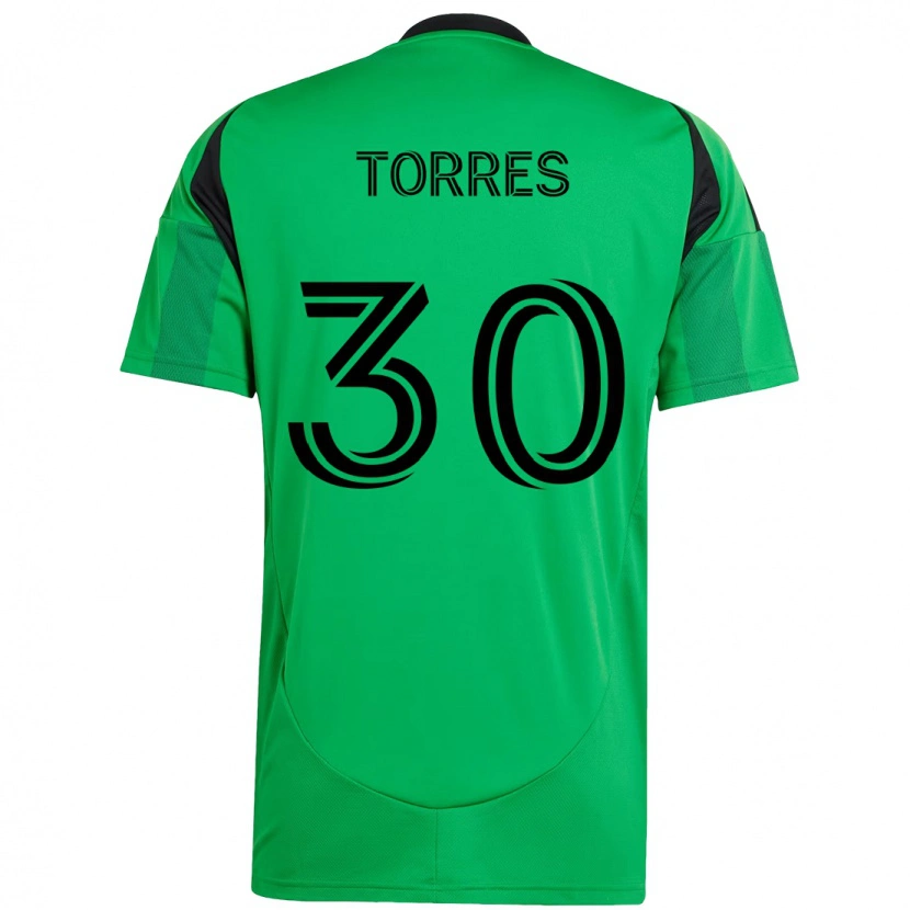 Danxen Niño Camiseta Ervin Torres #30 Blanco Verde 1ª Equipación 2025/26 La Camisa México