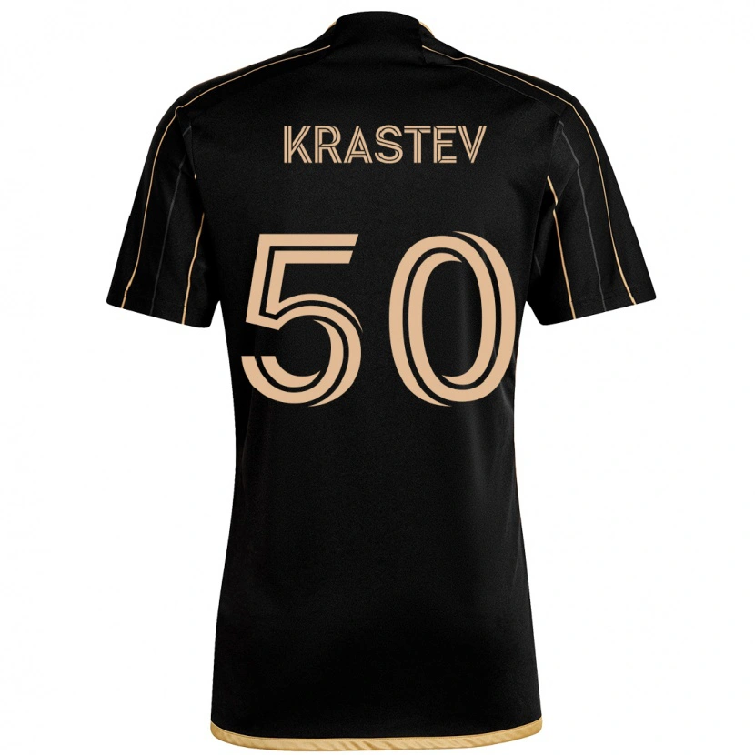 Danxen Niño Camiseta Filip Krastev #50 Blanco Marrón 1ª Equipación 2025/26 La Camisa México