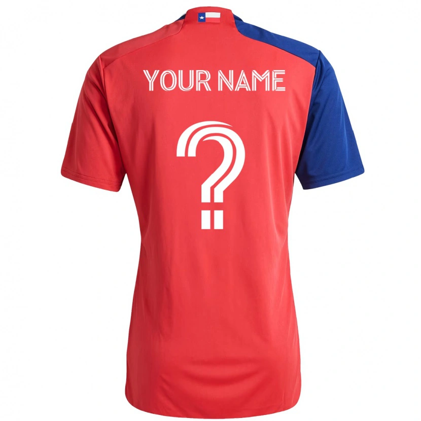 Danxen Niño Camiseta Su Nombre #0 Azul Claro Rojo 1ª Equipación 2025/26 La Camisa México