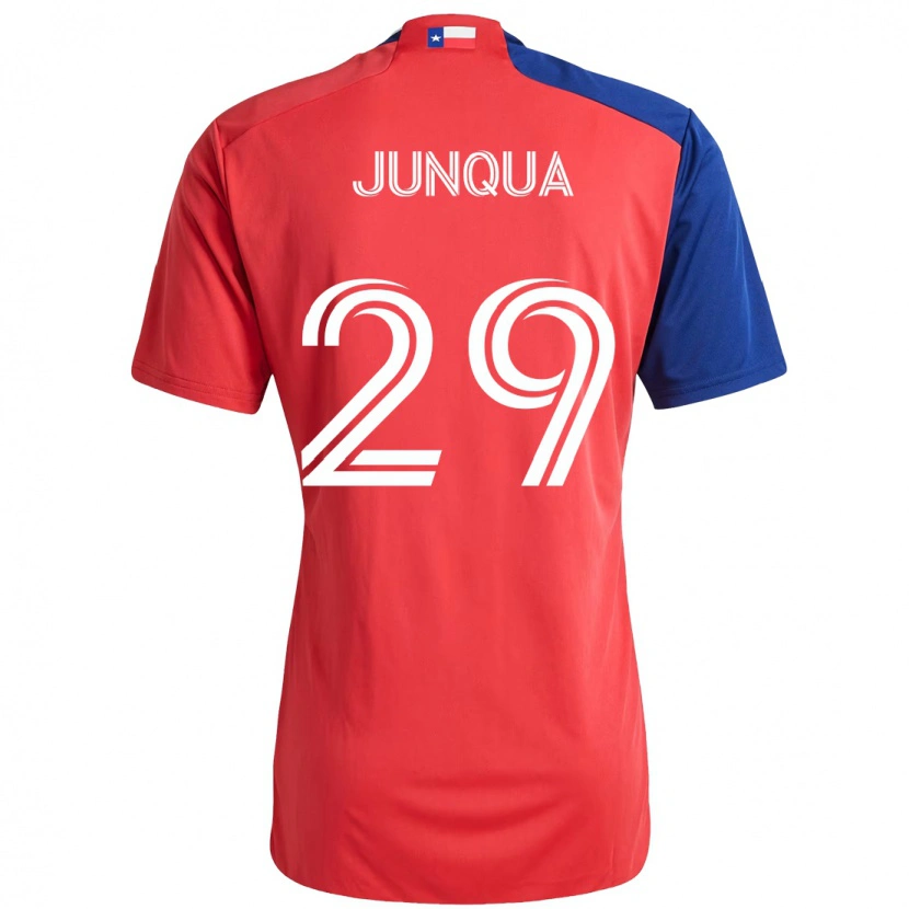Danxen Niño Camiseta Sam Junqua #29 Rojo Azul Marino 1ª Equipación 2025/26 La Camisa México