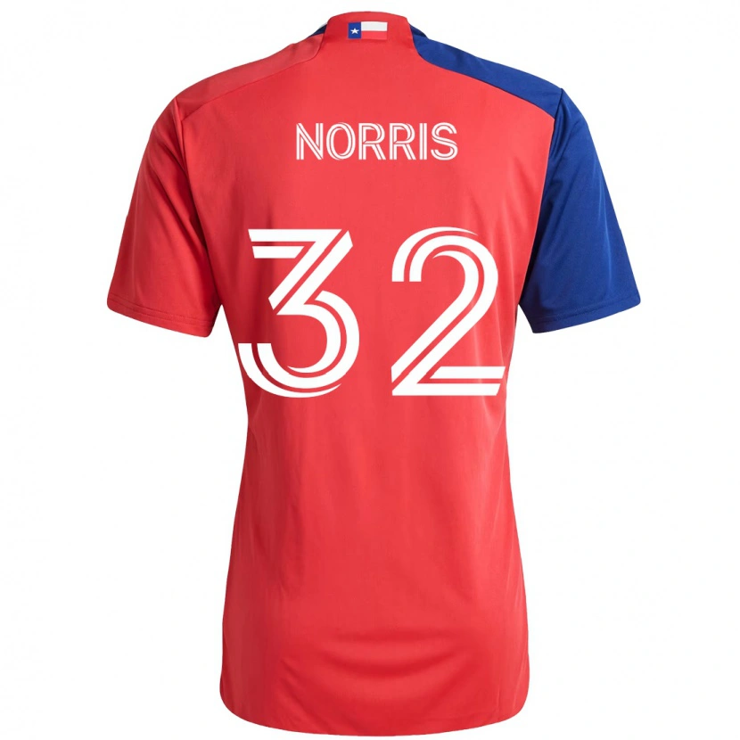 Danxen Niño Camiseta Nolan Norris #32 Azul Claro Rojo 1ª Equipación 2025/26 La Camisa México