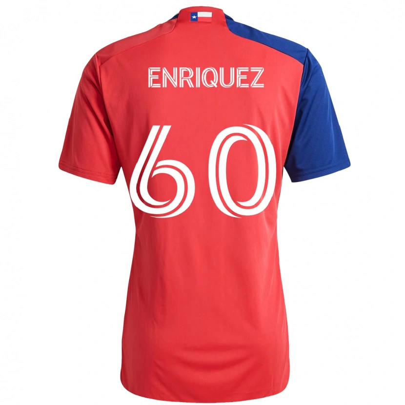 Danxen Niño Camiseta Fabian Enriquez #60 Azul Claro Rojo 1ª Equipación 2025/26 La Camisa México