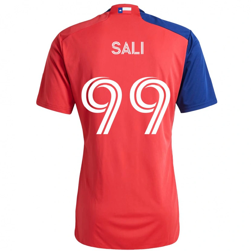 Danxen Niño Camiseta Enes Sali #99 Azul Claro Rojo 1ª Equipación 2025/26 La Camisa México
