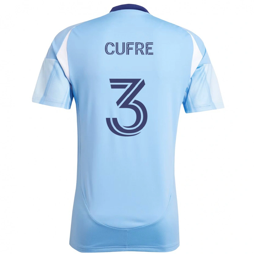 Danxen Niño Camiseta Braian Cufré #3 Negro Azul Naranja 1ª Equipación 2025/26 La Camisa México