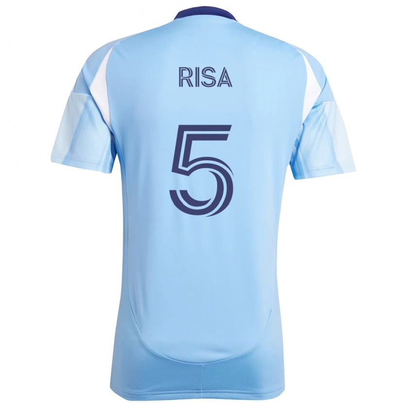 Danxen Niño Camiseta Birk Risa #5 Negro Azul Naranja 1ª Equipación 2025/26 La Camisa México