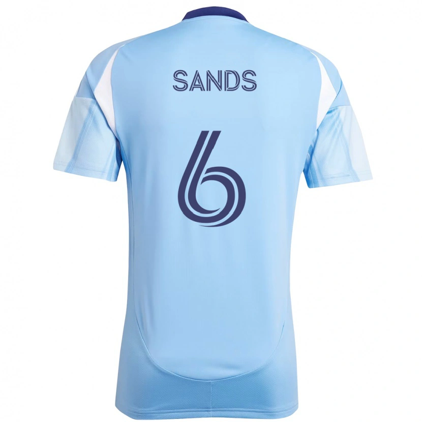 Danxen Niño Camiseta James Sands #6 Negro Azul Naranja 1ª Equipación 2025/26 La Camisa México