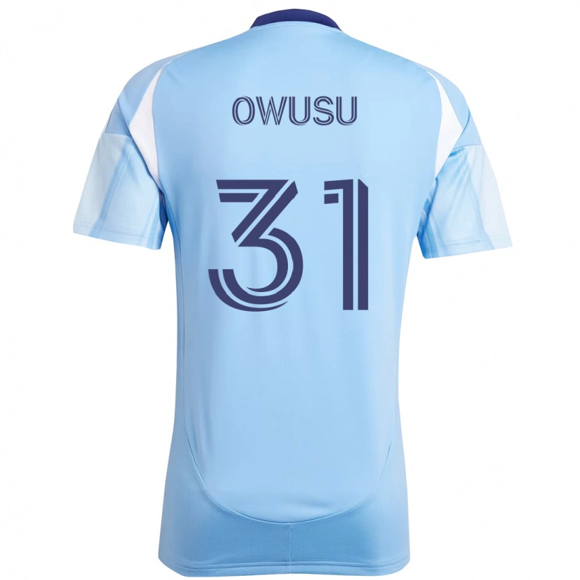 Danxen Niño Camiseta Samuel Owusu #31 Negro Azul Naranja 1ª Equipación 2025/26 La Camisa México