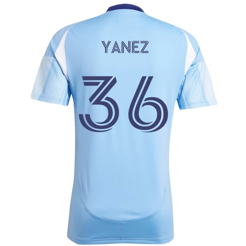 Danxen Niño Camiseta Zidane Yañez #36 Negro Azul Naranja 1ª Equipación 2025/26 La Camisa México