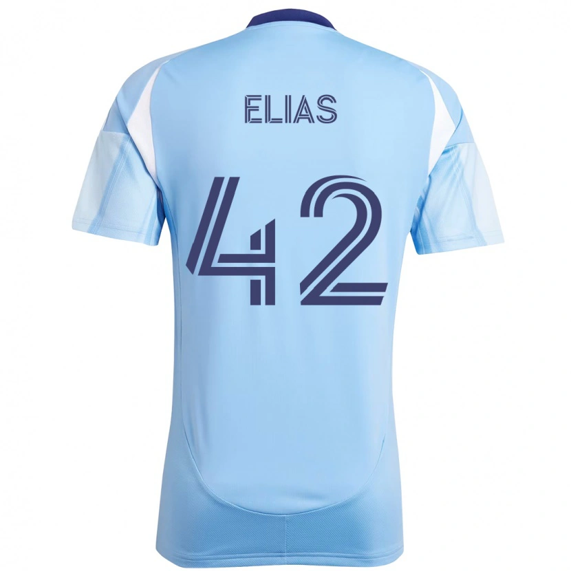 Danxen Niño Camiseta Piero Elias #42 Negro Azul Naranja 1ª Equipación 2025/26 La Camisa México