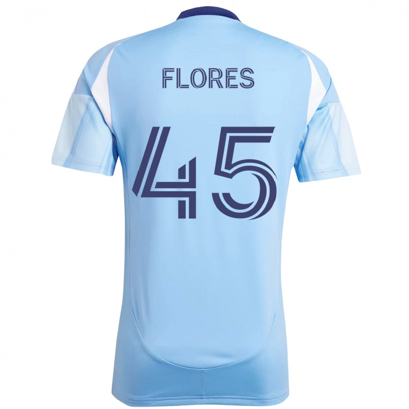 Danxen Niño Camiseta Brian Flores #45 Negro Azul Naranja 1ª Equipación 2025/26 La Camisa México