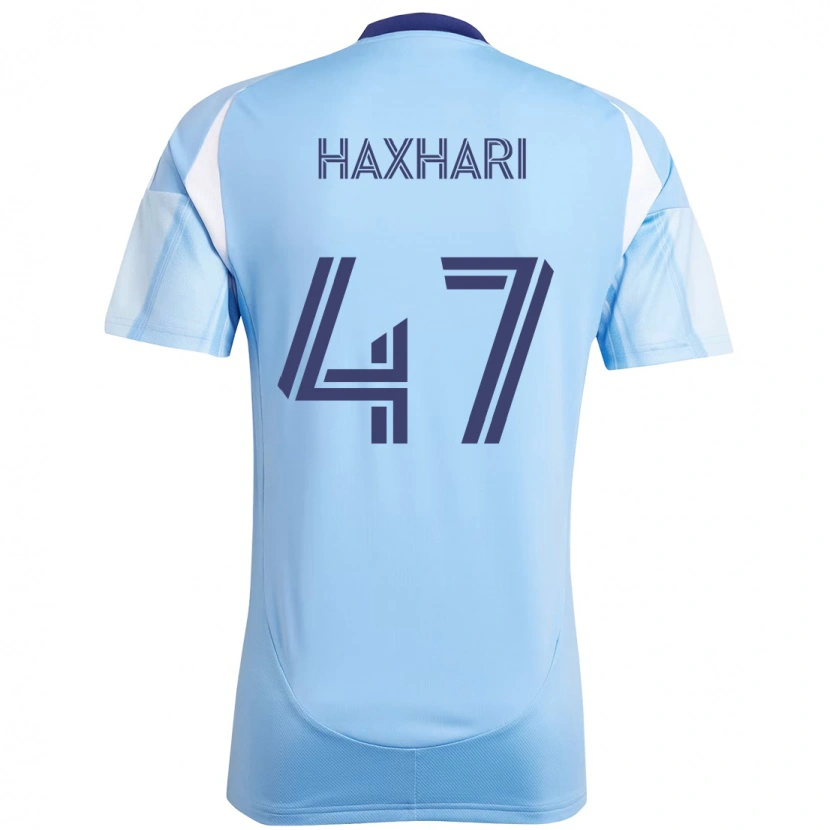 Danxen Niño Camiseta Klevis Haxhari #47 Negro Azul Naranja 1ª Equipación 2025/26 La Camisa México