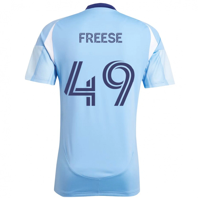 Danxen Niño Camiseta Matt Freese #49 Negro Azul Naranja 1ª Equipación 2025/26 La Camisa México
