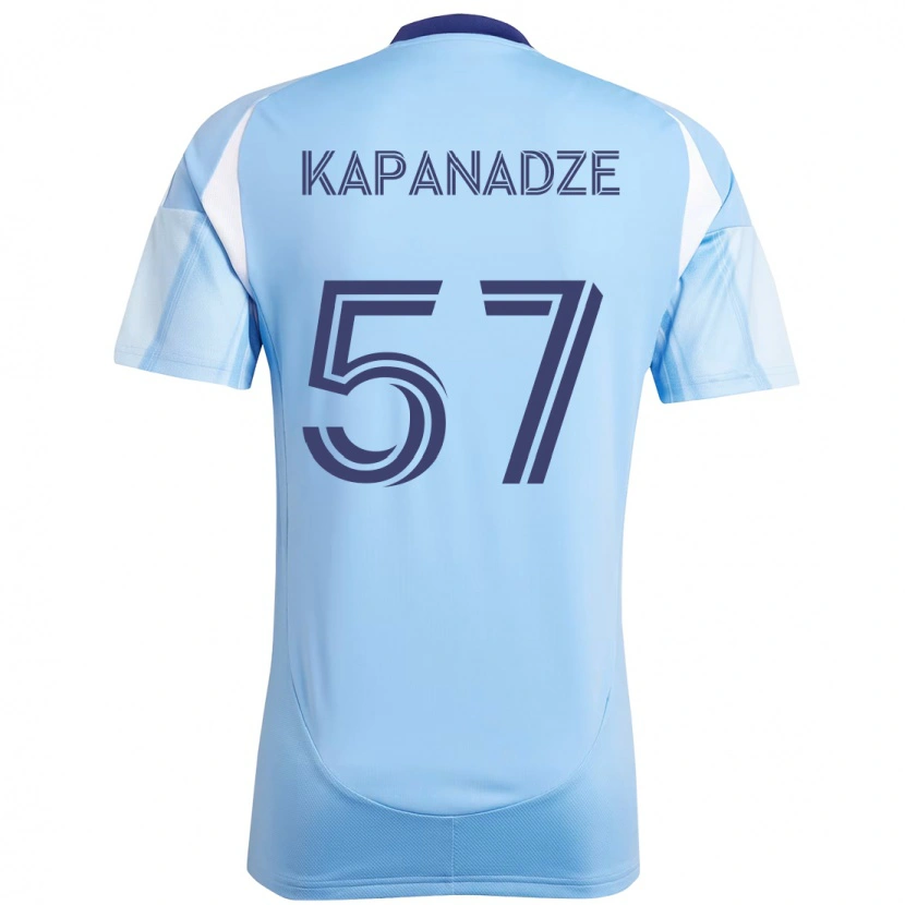 Danxen Niño Camiseta Nicholas Kapanadze #57 Negro Azul Naranja 1ª Equipación 2025/26 La Camisa México