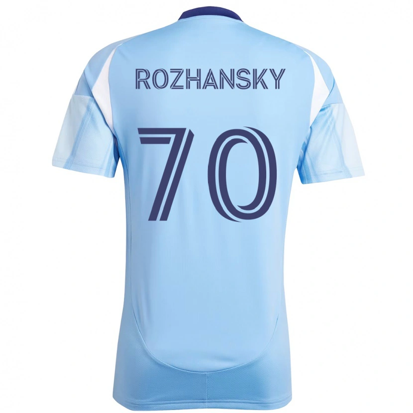 Danxen Niño Camiseta Jake Rozhansky #70 Negro Azul Naranja 1ª Equipación 2025/26 La Camisa México