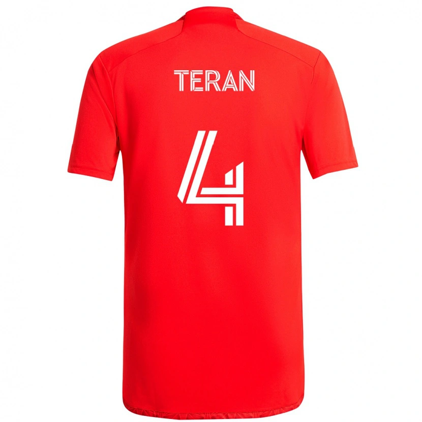 Danxen Niño Camiseta Carlos Terán #4 Azul Celeste Claro Azul 1ª Equipación 2025/26 La Camisa México
