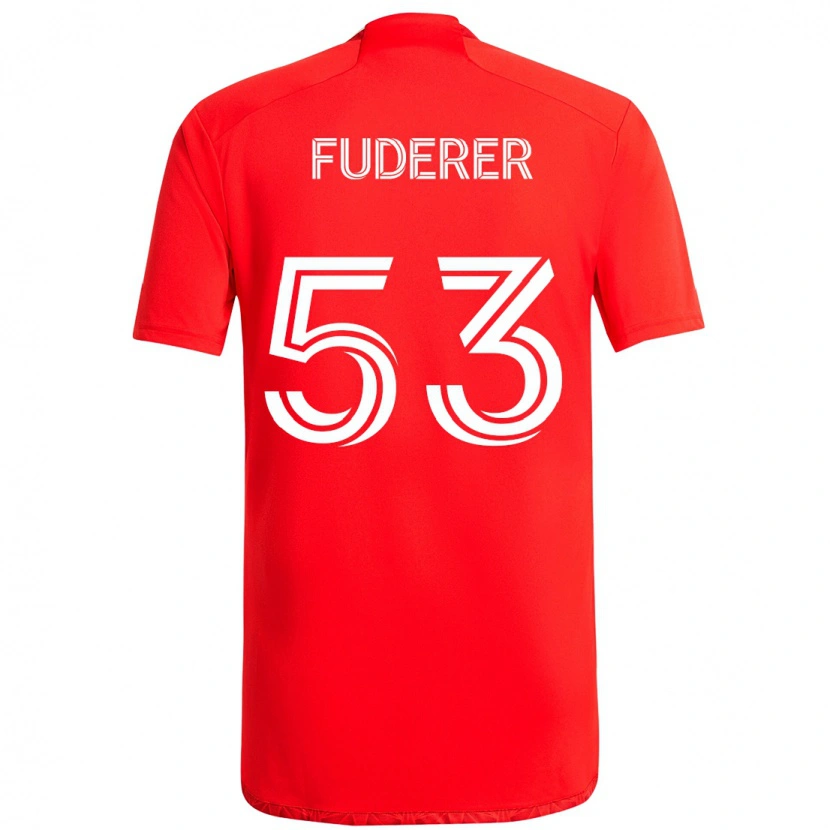 Danxen Niño Camiseta Jake Fuderer #53 Azul Celeste Claro Azul 1ª Equipación 2025/26 La Camisa México