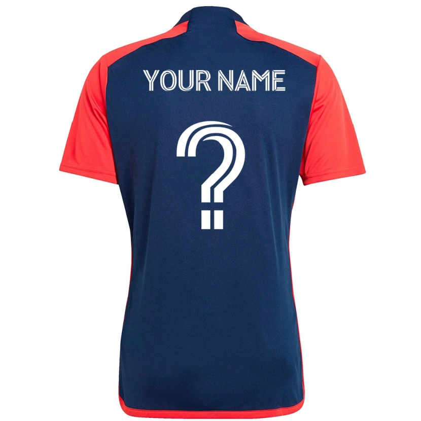 Danxen Niño Camiseta Su Nombre #0 Azul Rojo 1ª Equipación 2025/26 La Camisa México
