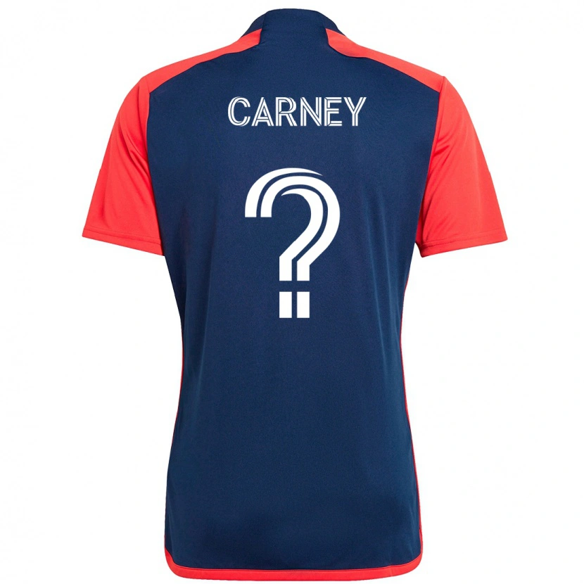 Danxen Niño Camiseta Ryan Carney #0 Azul Rojo 1ª Equipación 2025/26 La Camisa México